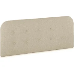 Tête de lit tapissée Saona 150x60 cm Couleur Beige, 8 cm d'épaisseur
