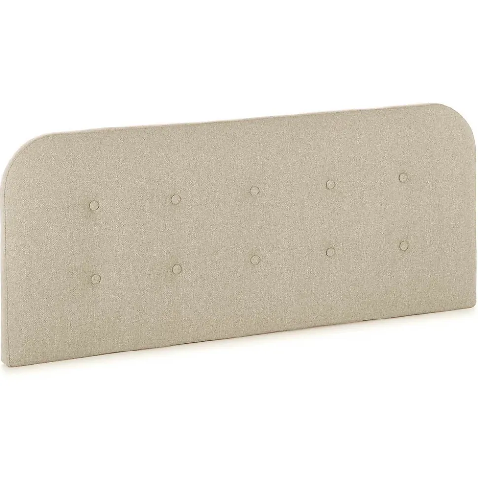 Tête de lit tapissée Saona 150x60 cm Couleur Beige, 8 cm d'épaisseur