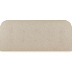 Tête de lit tapissée Saona 150x60 cm Couleur Beige, 8 cm d'épaisseur