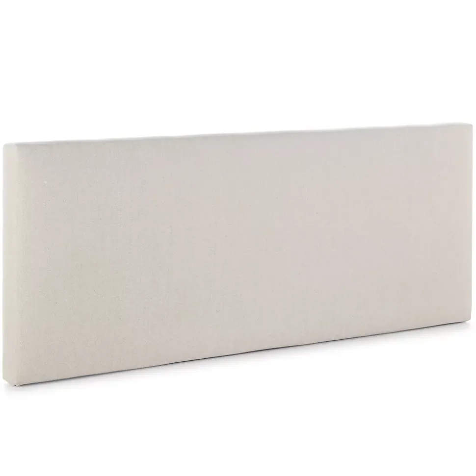 Tête de lit tapissée Tagomago 150x60 cm de Lin Naturel, 8 cm d'épaisseur