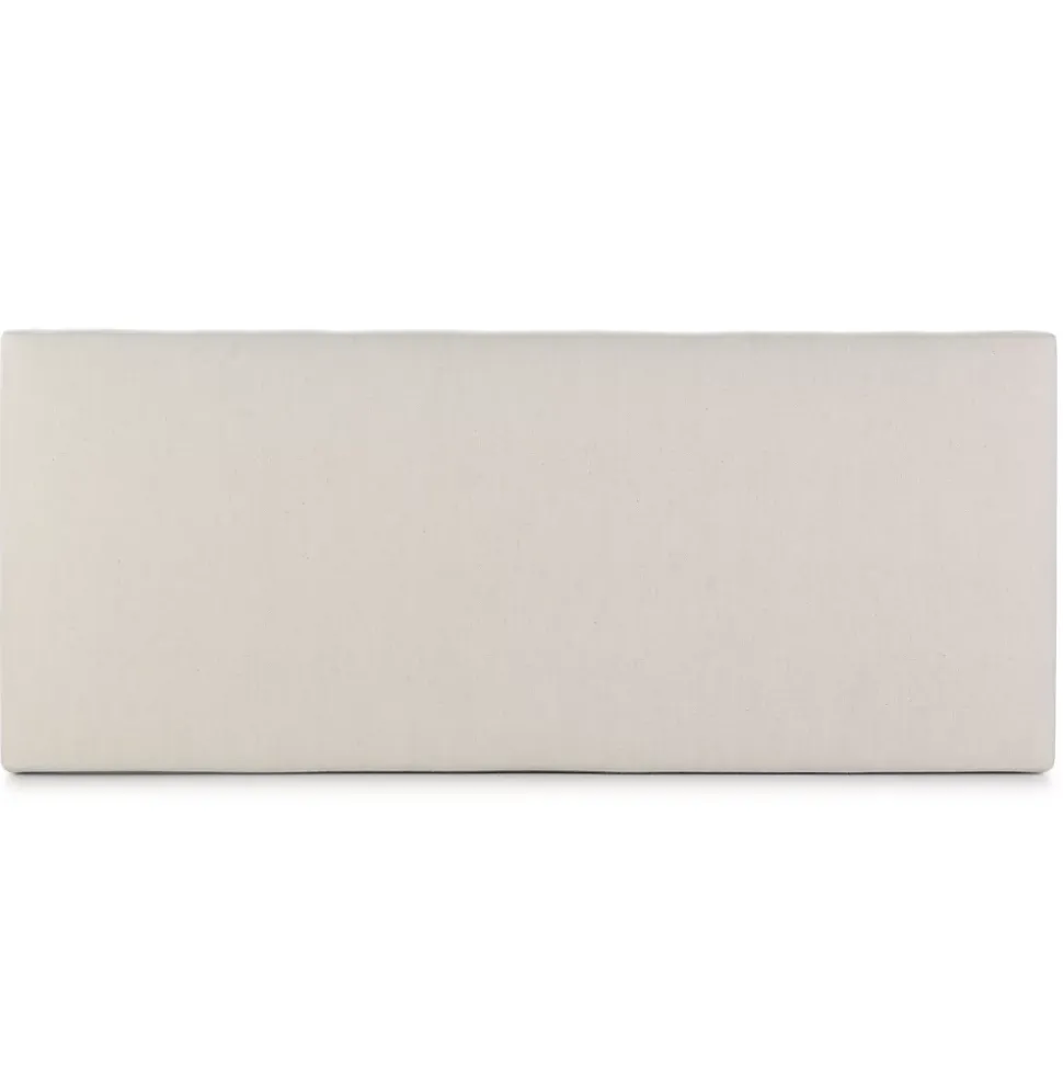 Tête de lit tapissée Tagomago 140x60 cm de Lin Naturel, 8 cm d'épaisseur