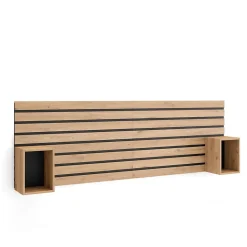 Tête de lit 214x70x3cm Lit 120-135-140-150-160cm couleur chêne