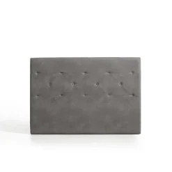 Tête de lit Zafiro pour lit 120 en tissu gris 154x115x8. ECCOX