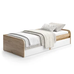 Vicco Lit denfant Blanc/Artisan 90x200 cm sans matelas