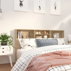 vidaXL Armoire de tête de lit Chêne sonoma 180x19x103,5 cm 811883