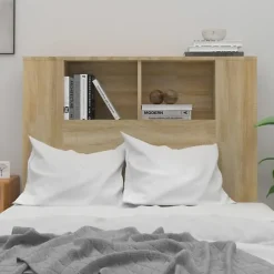 vidaXL Armoire de tête de lit Chêne sonoma 100x18,5x104,5 cm 811910.