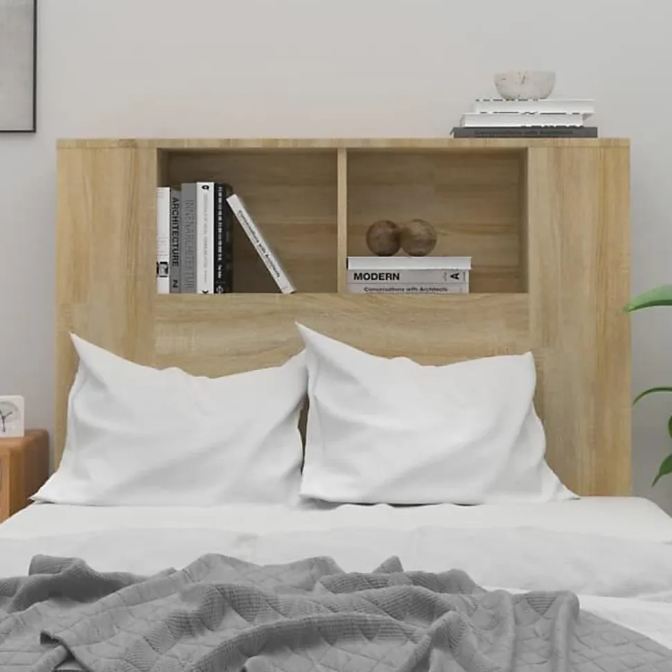 vidaXL Armoire de tête de lit Chêne sonoma 100x18,5x104,5 cm 811910.
