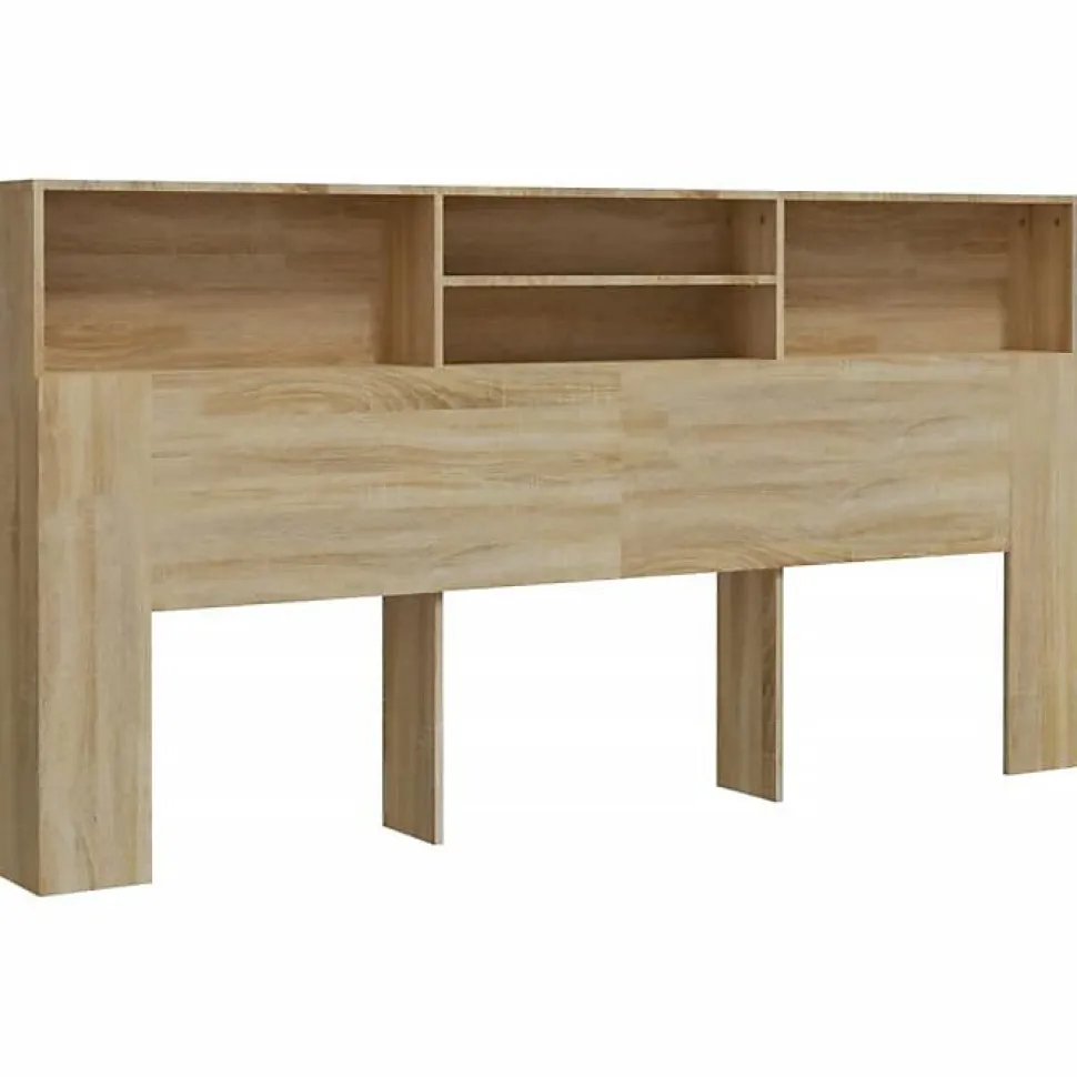 vidaXL Armoire de tête de lit Chêne sonoma 200x19x103,5 cm 811892