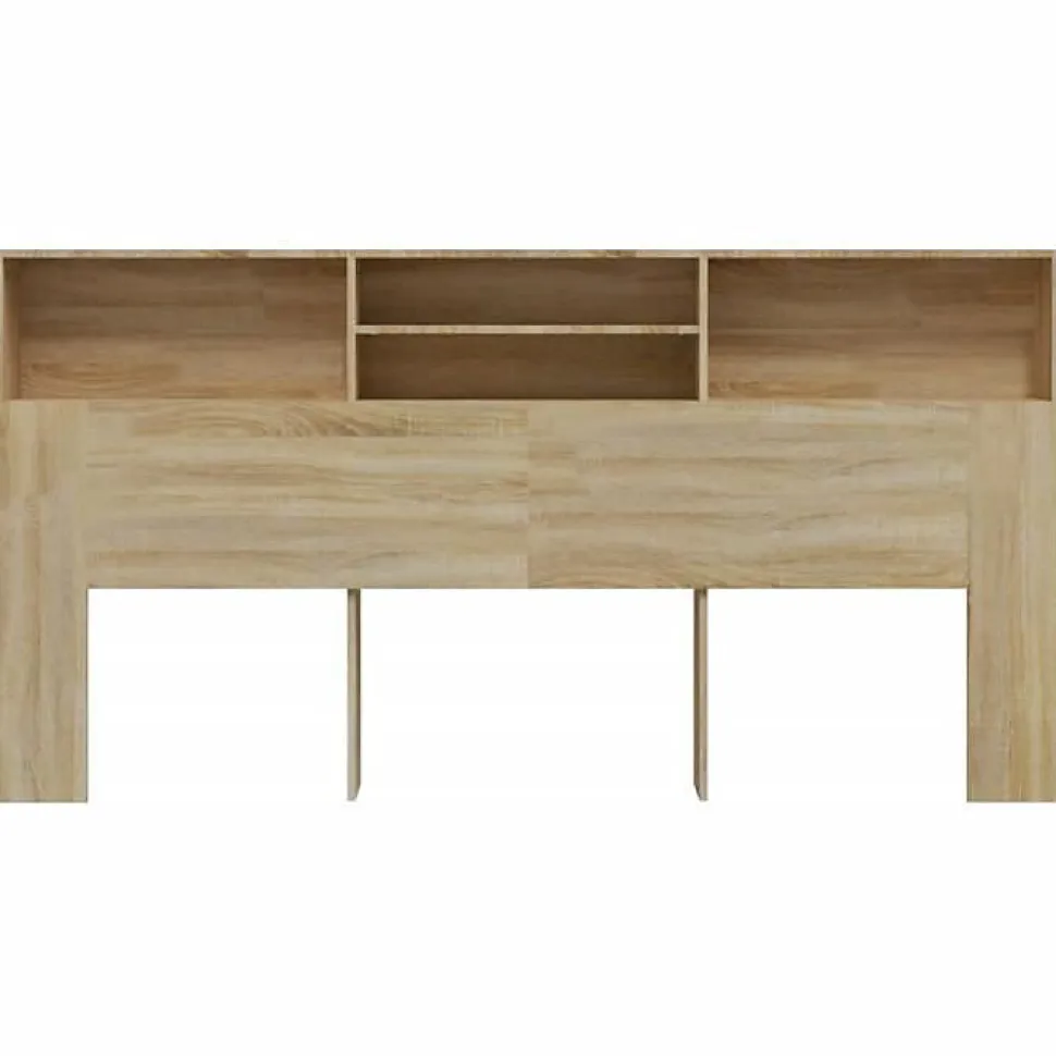 vidaXL Armoire de tête de lit Chêne sonoma 200x19x103,5 cm 811892