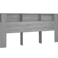 vidaXL Armoire de tête de lit Sonoma gris 220x18,5x104,5 cm 817283