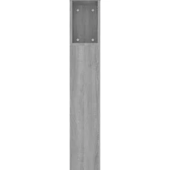 vidaXL Armoire de tête de lit Sonoma gris 220x18,5x104,5 cm 817283