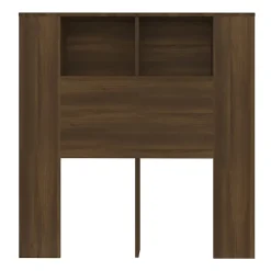 vidaXL Armoire de tête de lit Chêne marron 100x18,5x104,5 cm 817266.