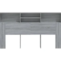 vidaXL Armoire de tête de lit Sonoma gris 180x19x103,5 cm 817256