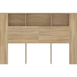 vidaXL Armoire de tête de lit Chêne sonoma 160x18,5x104,5 cm 811937