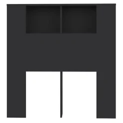 vidaXL Armoire de tête de lit Noir 100x18,5x104,5 cm 811908