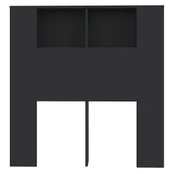 vidaXL Armoire de tête de lit Noir 100x18,5x104,5 cm 811908