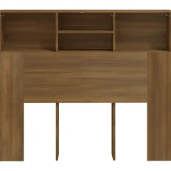 vidaXL Armoire de tête de lit Sonoma gris 120x19x103,5 cm