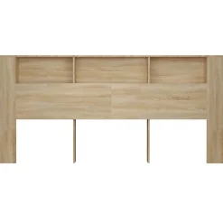 vidaXL Armoire de tête de lit Chêne sonoma 220x18,5x104,5 cm 811964