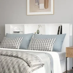 vidaXL Armoire de tête de lit Blanc 180x18,5x104,5 cm 811943