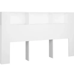 vidaXL Armoire de tête de lit Blanc 180x18,5x104,5 cm 811943