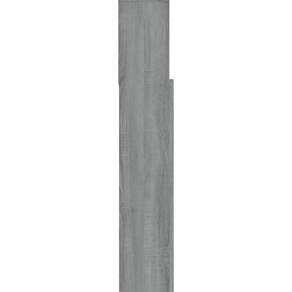 vidaXL Armoire de tête de lit Chêne fumé 120x19x103,5 cm