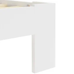 vidaXL Cadre de lit Blanc Bois de pin massif 90 x 200 cm