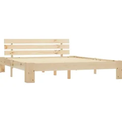 vidaXL Cadre de lit Bois de pin massif 160 x 200 cm