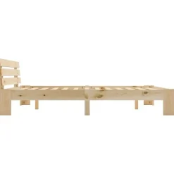 vidaXL Cadre de lit Bois de pin massif 160 x 200 cm