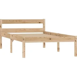 vidaXL Cadre de lit Bois de pin massif 100 x 200 cm