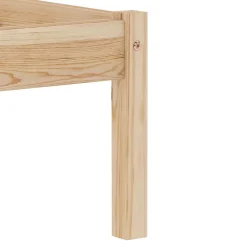 vidaXL Cadre de lit Bois de pin massif 100 x 200 cm