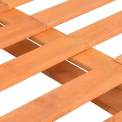 vidaXL Cadre de lit de palette Marron Bois de pin massif 160 x 200 cm