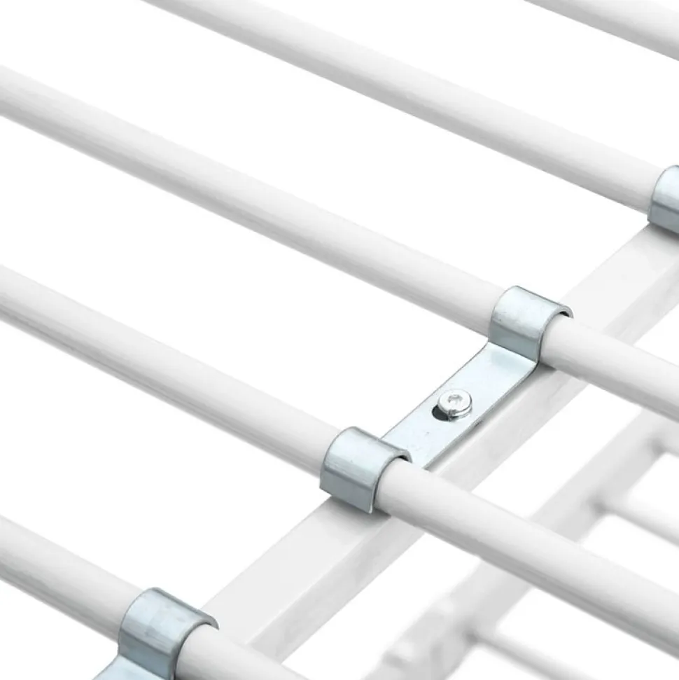 vidaXL Cadre de lit superposé Blanc Métal 140x200 cm/90x200 cm