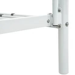 vidaXL Cadre de lit superposé Blanc Métal 140x200 cm/90x200 cm