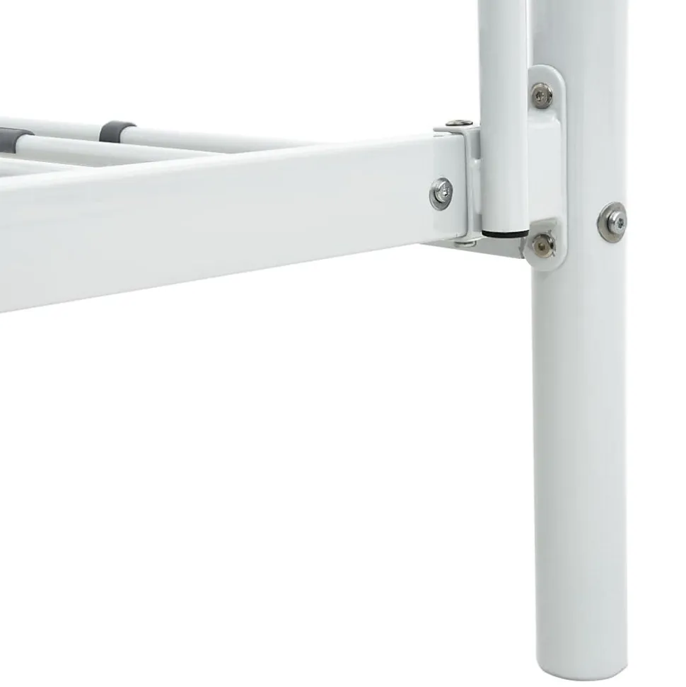 vidaXL Cadre de lit superposé Blanc Métal 140x200 cm/90x200 cm