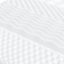 vidaXL Matelas en mousse blanc 100x200 cm 7 zones dureté 20 ILD 356353