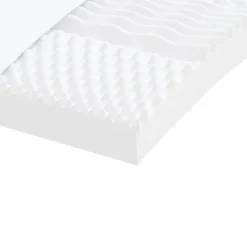 vidaXL Matelas en mousse blanc 100x200 cm 7 zones dureté 20 ILD 356353