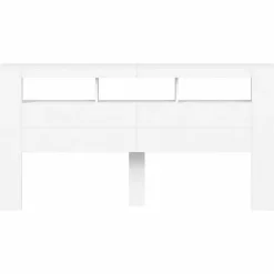 vidaXL Tête de Lit à LED, Panneau de Lit avec Rangement, Accessoire de Cadre de Lit, Meuble de Chambre à Coucher Maison, 837365