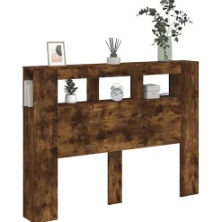 vidaXL Tête de Lit à LED, Tête de Cadre de Lit, Accessoire de Lit Double, Meuble de Chambre à Coucher Maison Intérieur, 837348