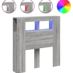 vidaXL Tête de Lit à LED, Tête de Cadre de Lit, Accessoire de Lit Simple, Meuble de Chambre à Coucher Maison Intérieur, 837335