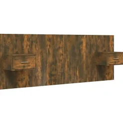 vidaXL Tête de lit avec armoires Chêne fumé Bois d'ingénierie 3115681