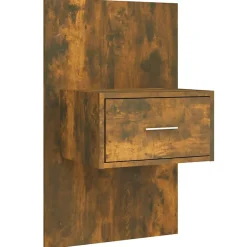 vidaXL Tête de lit avec armoires Chêne fumé Bois d'ingénierie 3115681