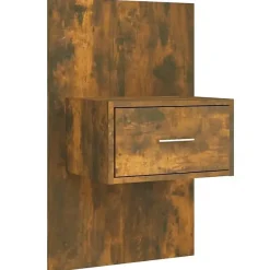 vidaXL Tête de lit avec armoires Chêne fumé Bois d'ingénierie 3115729