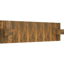 vidaXL Tête de lit avec armoires Chêne fumé Bois d'ingénierie 3115729