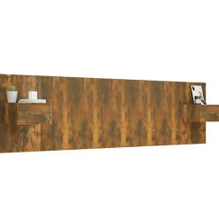 vidaXL Tête de lit avec armoires Chêne fumé Bois d'ingénierie 3115729