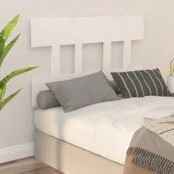 vidaXL Tête de lit Blanc 103,5x3x81 cm Bois massif de pin 819106