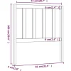 vidaXL Tête de lit Blanc 81x4x100 cm Bois massif de pin 817716