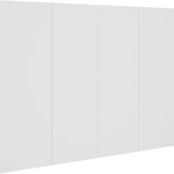 vidaXL Tête de lit Blanc 120x1,5x80 cm Bois d'ingénierie 811025