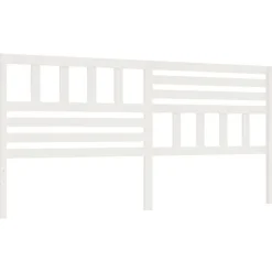 vidaXL Tête de lit Blanc, 186x4x100 cm Bois massif de pin