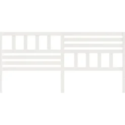 vidaXL Tête de lit Blanc, 186x4x100 cm Bois massif de pin