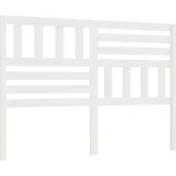vidaXL Tête de lit Blanc, 146x4x100 cm Bois massif de pin